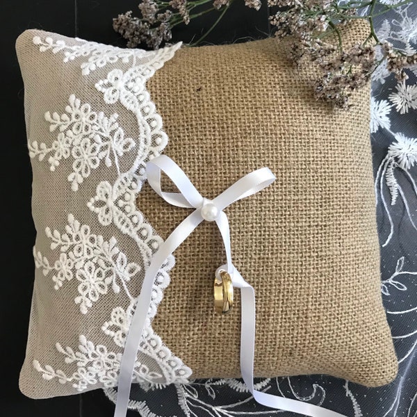 Hessian Cushion Etsy