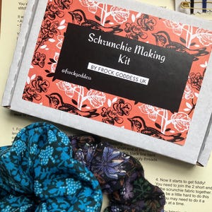 Scrunchie Making Kit | Beginners Craft | Sewing Kit | Dog lovers Gift | Sustainable Gift | Dog Fabric | Sewing for beginners | Learn to Sew