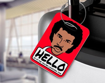 Lionel Richie Red Hello Luggage Tag - Aviation - Cruising - Limited Edition - Exclusive! Active