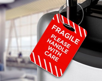 Fragile Cabin Bag Luggage Tag - Airline, Airport, Aeroplane, Aircraft, Cabin Crew Cruise Ship - Limited Edition - Exclusive!