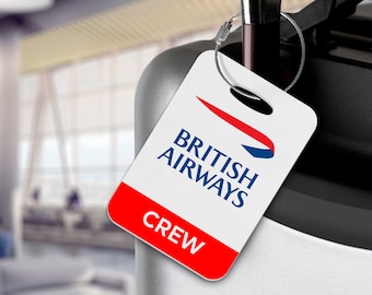 British Airways Cabin Crew Luggage Tag - Limited Edition - Aviation, Retro Livery, Aircraft Exclusive!