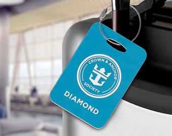 Royal Caribbean Diamond Status Luggage Tags - Crown & Anchor Society - Cruise Ship - Limited Edition - Exclusive!