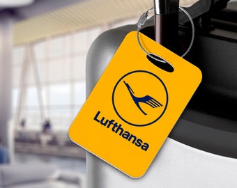 Lufthansa Yellow Tag - Retro Aviation - Gepäckanhänger - Fluggesellschaft, Flughafen, Flugzeug, Flugzeug, Kabinenbesatz - Limited Edition - Exklusiv!