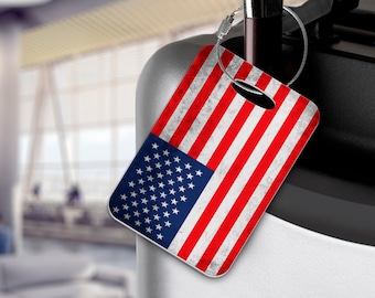 USA Flag Luggage Tag - Aviation - Cruising - Limited Edition - Exclusive!