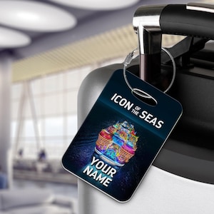 Icon of the Seas - Royal Caribbean Personalisierte Gepäckanhänger - Kreuzfahrtschiff