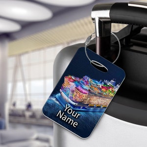 Icon of the Seas - Royal Caribbean Personalised Luggage Tags - Cruise Ship