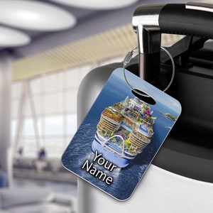 Icon of the Seas - Royal Caribbean Personalised Luggage Tags - Cruise Ship