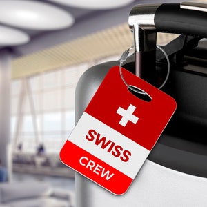 Swiss Air Crew - Aviation - Luggage Tag - Airline, Airport, Aeroplane, Aircraft, Cabin Crew - Limited Edition - Exclusive!