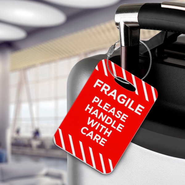 Fragile Kabinentasche Gepäckanhänger - Fluggesellschaft, Flughafen, Flugzeug, Flugzeug, Kabinenbesatzung Kreuzfahrtschiff - Limited Edition - Exklusiv!