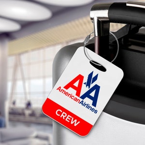 American Airlines Crew Luggage Tag - Limited Edition - Aviation, Retro Livery, Aircraft Exclusive!