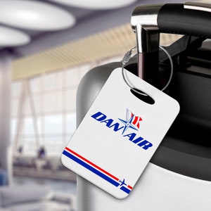 Dan Air London -  Retro Luggage Tag - Cabin Crew, Limited Edition, Aviation, Retro Livery, Aircraft Exclusive!