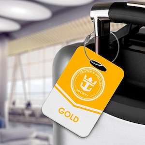 Royal Caribbean Gold Status Luggage Tags - Crown & Anchor Society - Cruise Ship - Limited Edition - Exclusive!