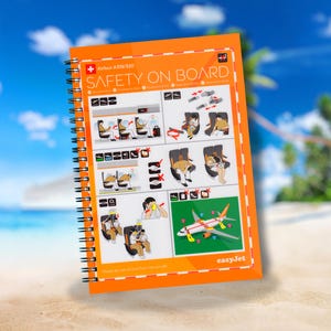 easyJet Safety Card A319/A320 Notebook - Limited Edition - Exclusive!