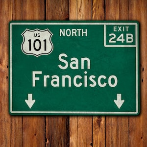 San Francisco, US 101 Highway - US Road Sign, Street Sign, Memorabilia