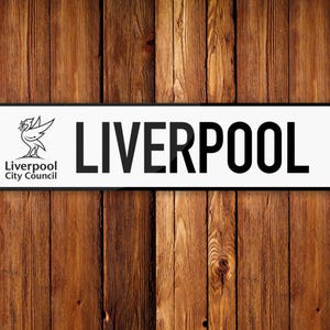 Liverpool Anfield Road Street Sign, Traffic Sign, Memorabilia, Souvenir
