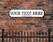 PixPrint Personalised Metal Sign Plaque – Custom Text, Indoor/Outdoor, Rectangle