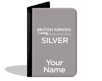 British Airways Silber Passport Hülle - Luftfahrt - Limitierte Auflage - Exklusiv!