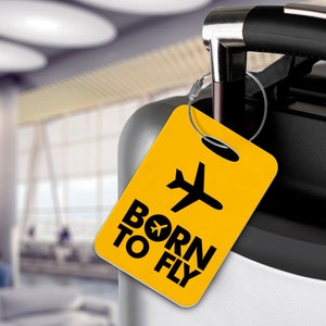 Born to fly - luggage tag - limited edition - aviation, retro livery, aircraft exclusive!
