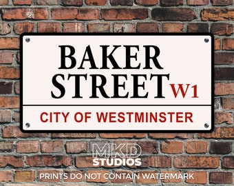 CHISWICK London ART PRINT W4 Postcode Street Road Sign District Borough ...
