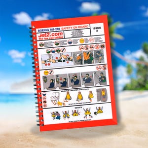 Jet2 Safety Card Boeing 757-200 Notebook - Limited Edition - Exclusief!