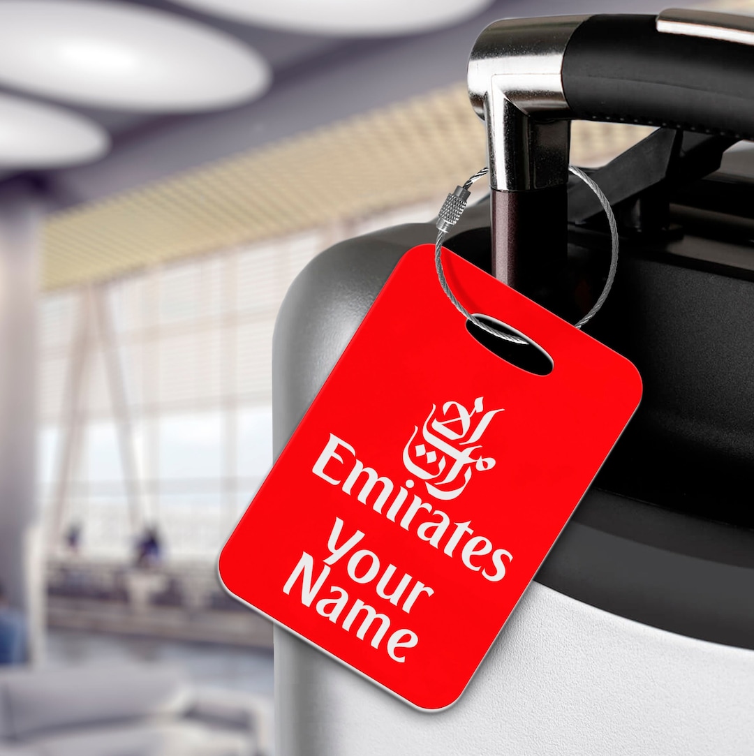 Emirates Personalised Aviation Luggage Tag Airline Etsy