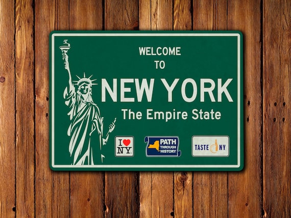 Welcome to New York - US Road Sign, Street Signs, Memorabilia - Etsy