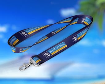 Royal Caribbean Cruise Lanyard with ID Card Holder | Cruise Essentials | Luggage Tag Alternative | Travel Accessory