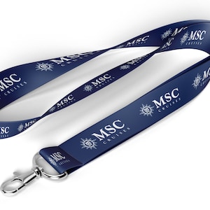 Cordón para cartera transparente de cruceros MSC
