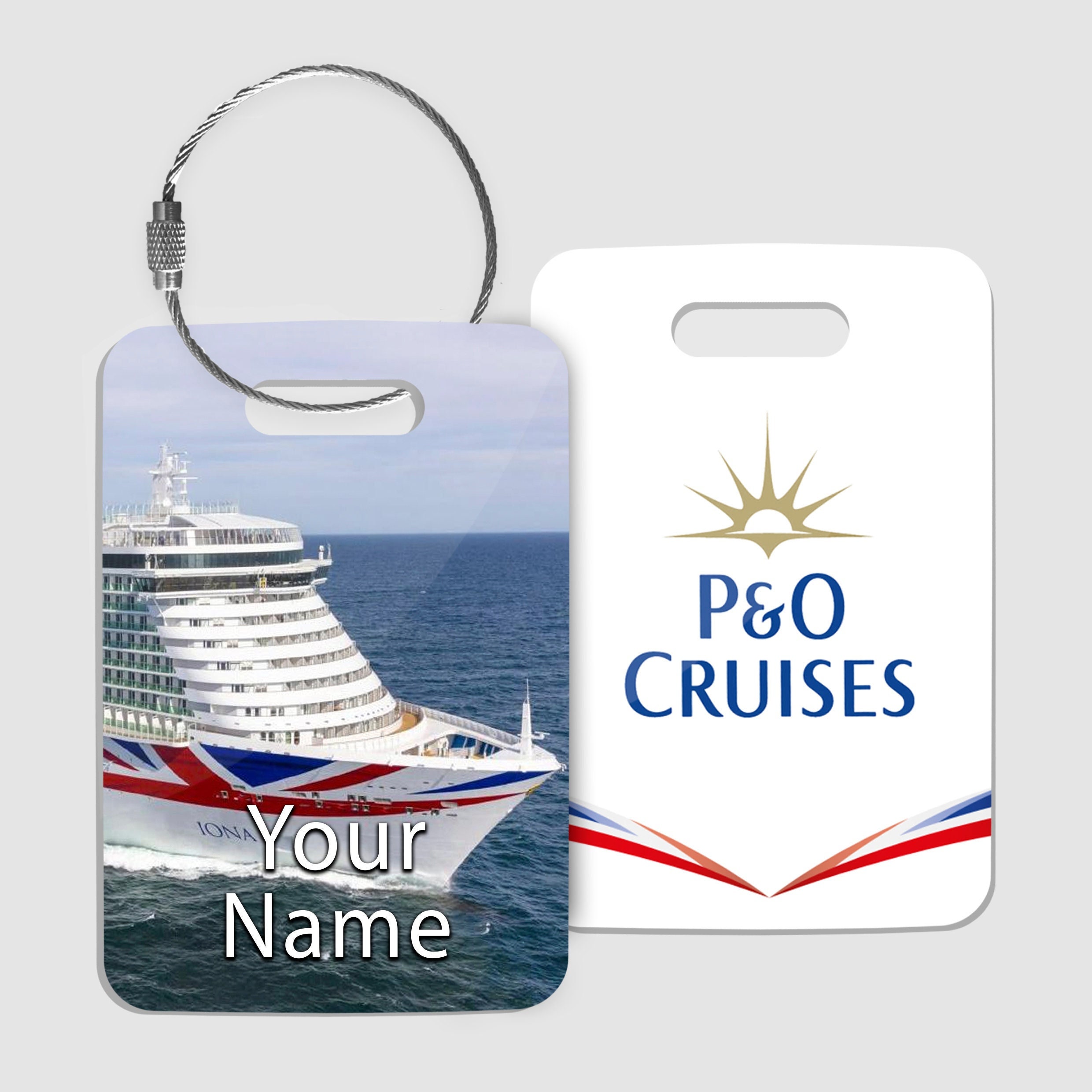 Exclusive P&O Cruises IONA Personalised Luggage Tags Etsy UK