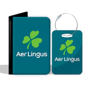 Aer Lingus - Tag and Passport Cover - Aviation, Retro Livery, Aircraft Exclusive!