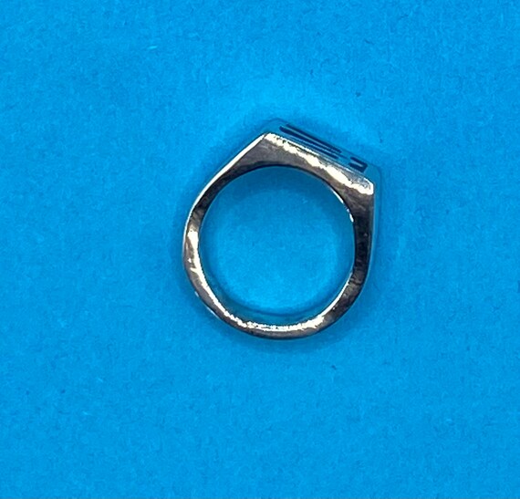 Silver ring with inlay - image 2