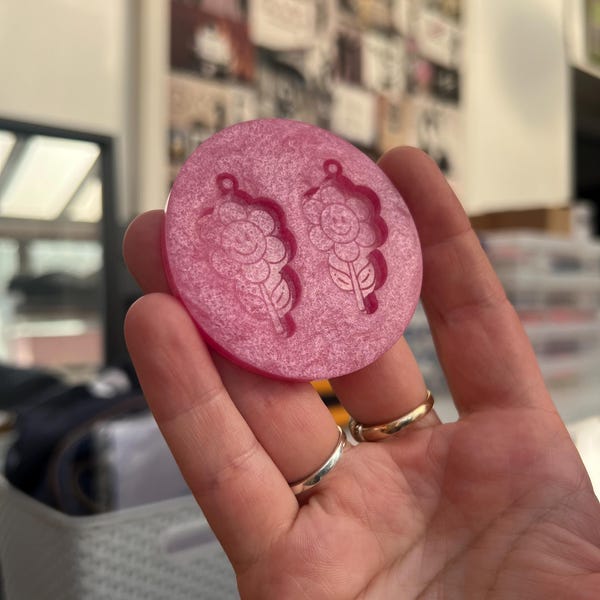 1.5 inch Flowers Silicone Mould