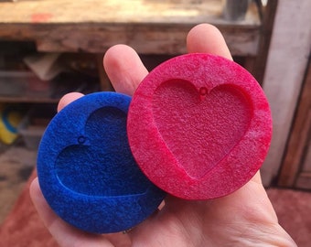 1.5 inch Plain Hearts Silicone Moulds