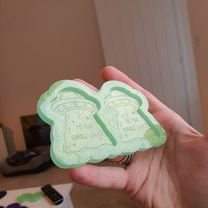 Stampo in silicone per UFO da 2 pollici fuori dal mondo