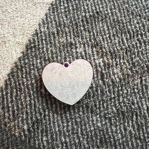 1.5 inch Heart Tag Acrylic Blank for mould making