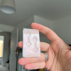1,5 Zoll Herz Pfeile Silikonform