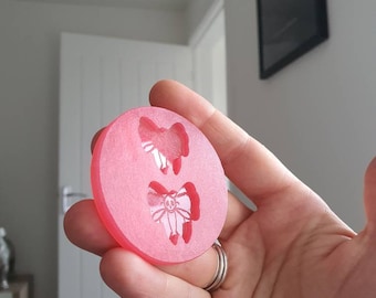1 inch Skull Bows Silicone Mould
