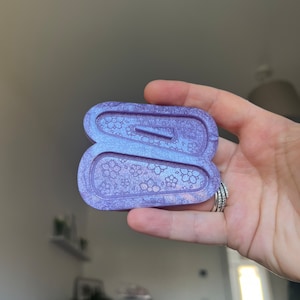 2.75 inch Floral Barrettes Silicone Mould