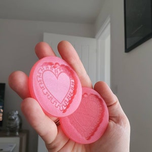 2 inch Ruffled Heart Silicone Moulds