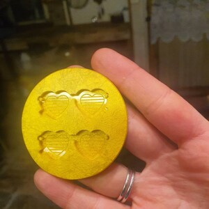1.5 inch Heart Sunglasses Silicone Mould