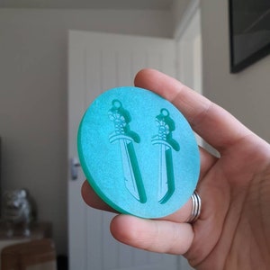 2 inch Falchion Swords Silicone Mould