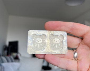 1 inch X-Ray Skeleton Puppy Squishies Silicone Mould