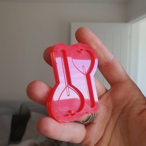 Siliconen mal met hartjes van 2 inch
