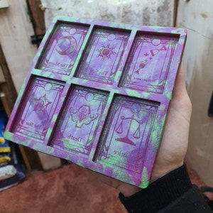 2.5 inch Tarot Cards Palette Silicone Mould Set 2