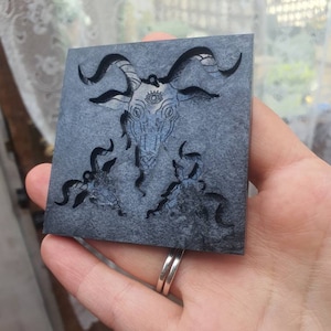 1 & 2.5 inch Baphomet Silicone Mould