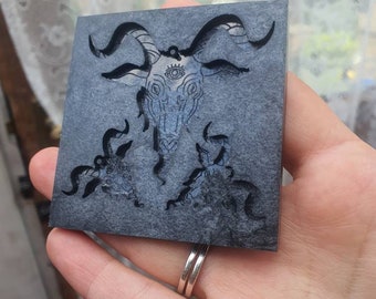1 & 2.5 inch Baphomet Silicone Mould