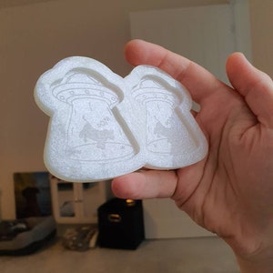 Stampo in silicone per UFO rapimento di mucca da 2 pollici