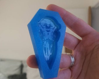 2.5 inch Raven Skull Silicone Mould