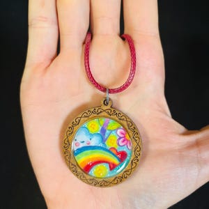 Happy Cloud Rainbow Pendant