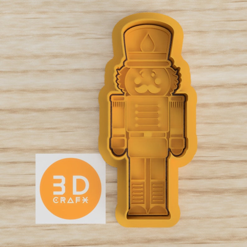 Nutcracker style 1 Fondant Cookie Cutter Stamp and Embosser Etsy